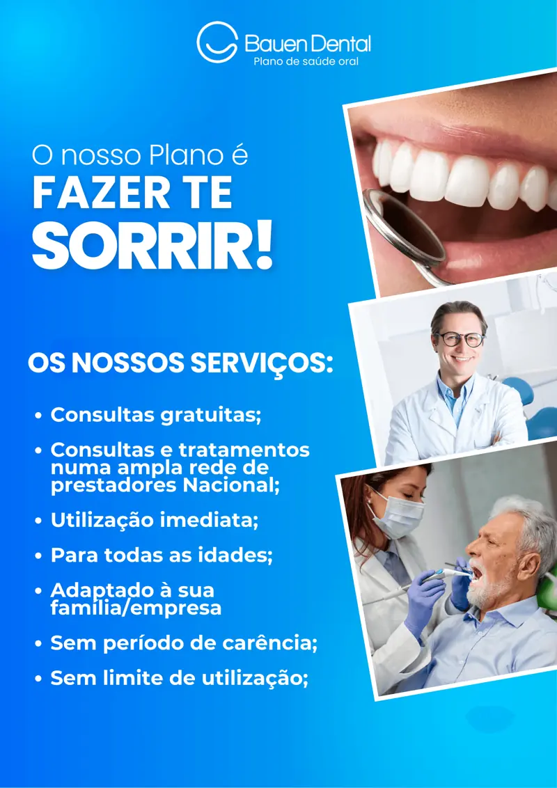Publicação de redes sociais criada para a Bauen Dental (1 de 4)